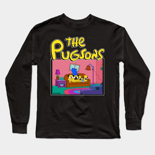 The Pugsons Long Sleeve T-Shirt by darklordpug